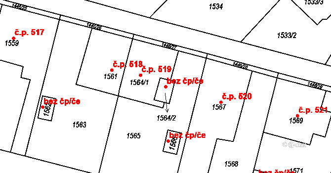 Havířov 84098686 na parcele st. 1564/2 v KÚ Bludovice, Katastrální mapa