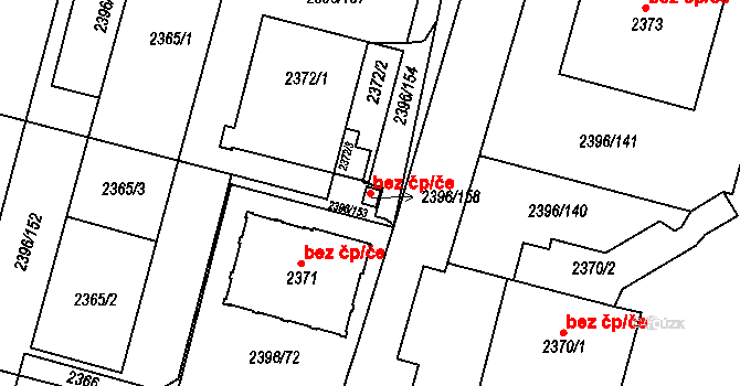 Ostrava 120133687 na parcele st. 2396/158 v KÚ Slezská Ostrava, Katastrální mapa