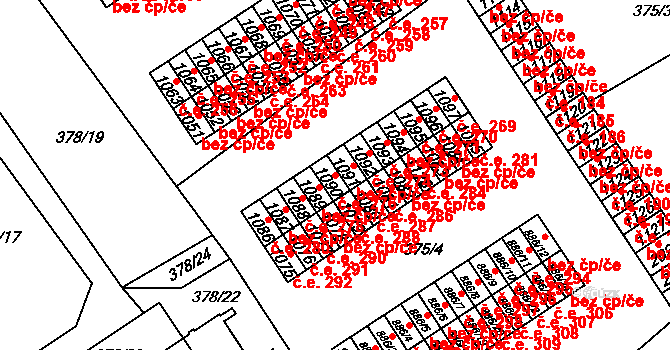 Úšovice 276, Mariánské Lázně na parcele st. 1090 v KÚ Úšovice, Katastrální mapa