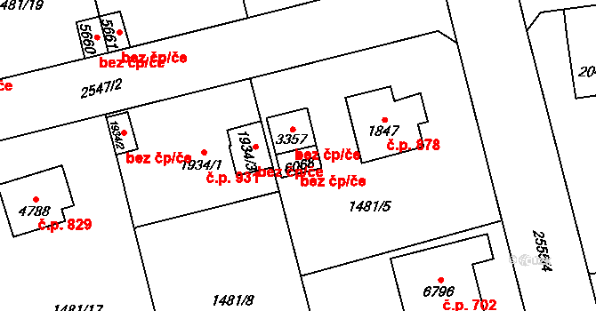 Beroun 43502687 na parcele st. 6068 v KÚ Beroun, Katastrální mapa