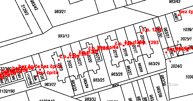 Hradec Králové 46372687 na parcele st. 4075 v KÚ Pražské Předměstí, Katastrální mapa