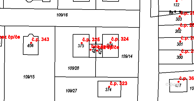 Albrechtice nad Orlicí 38477688 na parcele st. 425 v KÚ Albrechtice nad Orlicí, Katastrální mapa
