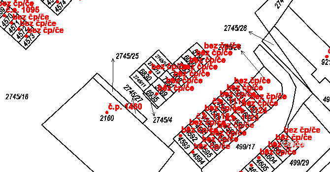 Havlíčkův Brod 38668688 na parcele st. 5189 v KÚ Havlíčkův Brod, Katastrální mapa
