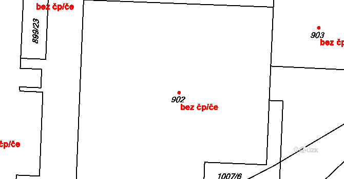 Chotěboř 38697688 na parcele st. 902 v KÚ Chotěboř, Katastrální mapa