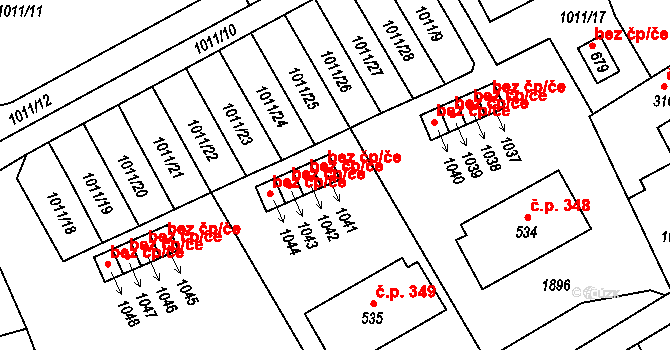 Chlum u Třeboně 40999688 na parcele st. 1041 v KÚ Chlum u Třeboně, Katastrální mapa