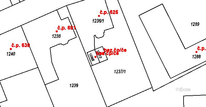 Příbor 44876688 na parcele st. 1237/2 v KÚ Příbor, Katastrální mapa