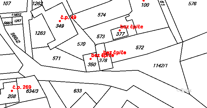 Bohdíkov 46201688 na parcele st. 378 v KÚ Dolní Bohdíkov, Katastrální mapa