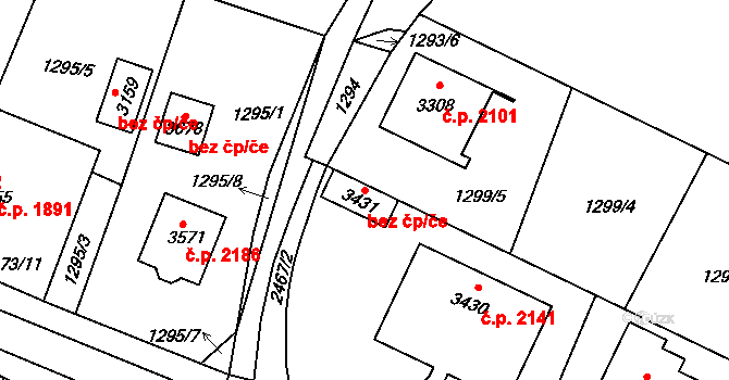 Hořice 48249688 na parcele st. 3431 v KÚ Hořice v Podkrkonoší, Katastrální mapa