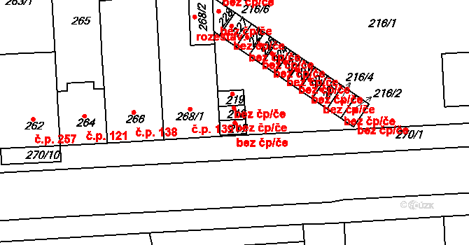 Teplice 39151689 na parcele st. 217 v KÚ Teplice-Řetenice, Katastrální mapa