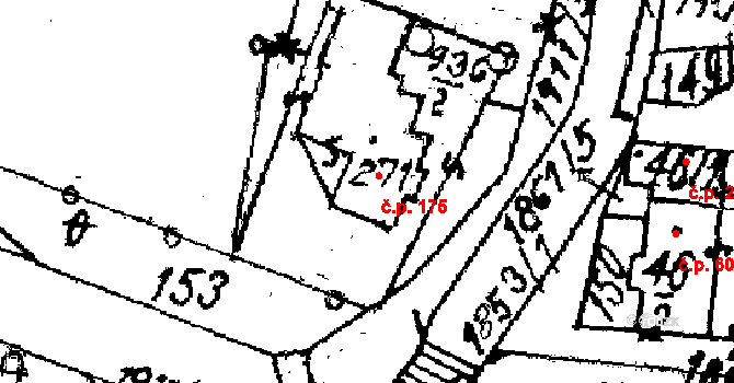 Kašava 175 na parcele st. 271 v KÚ Kašava, Katastrální mapa