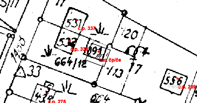 Lukov 78014689 na parcele st. 891 v KÚ Lukov u Zlína, Katastrální mapa