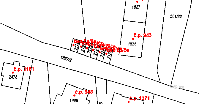 Vrchlabí 48109690 na parcele st. 2124 v KÚ Vrchlabí, Katastrální mapa