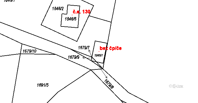 Horní Planá 148416691 na parcele st. 1846/7 v KÚ Zvonková, Katastrální mapa