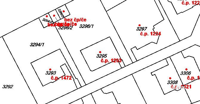 Smíchov 1293, Praha na parcele st. 3295 v KÚ Smíchov, Katastrální mapa