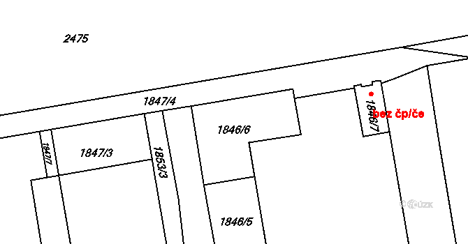 Vršovice 699,702,723,727,740, Praha na parcele st. 1846/2 v KÚ Vršovice, Katastrální mapa