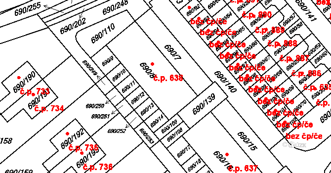 Liberec XII-Staré Pavlovice 835, Liberec, Katastrální mapa