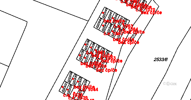 Předměstí 1053, Litoměřice na parcele st. 5223/40 v KÚ Litoměřice, Katastrální mapa