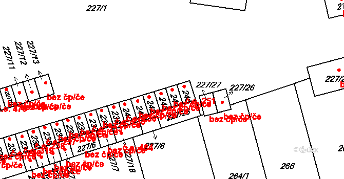 Velké Opatovice 38302691 na parcele st. 244 v KÚ Velké Opatovice, Katastrální mapa