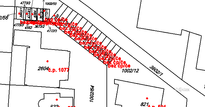 Rožnov pod Radhoštěm 39561691 na parcele st. 2760 v KÚ Rožnov pod Radhoštěm, Katastrální mapa