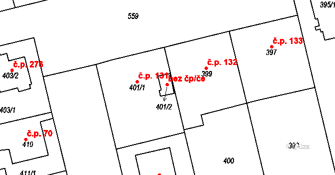 Praha 40474691 na parcele st. 401/2 v KÚ Horní Měcholupy, Katastrální mapa