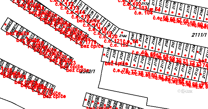 Jirkov 42945691 na parcele st. 2111/8 v KÚ Jirkov, Katastrální mapa