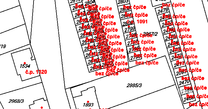 Kraslice 44307691 na parcele st. 2621 v KÚ Kraslice, Katastrální mapa