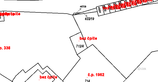 Bruntál 119235692 na parcele st. 712/4 v KÚ Bruntál-město, Katastrální mapa
