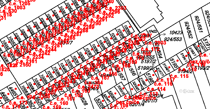 Hodonín 168 na parcele st. 4485 v KÚ Hodonín, Katastrální mapa
