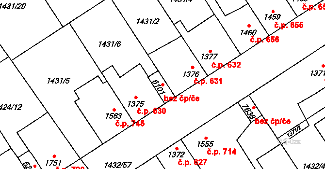 Beroun 43517692 na parcele st. 6101 v KÚ Beroun, Katastrální mapa