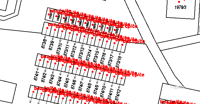Nýřany 45745692 na parcele st. 873/16 v KÚ Nýřany, Katastrální mapa