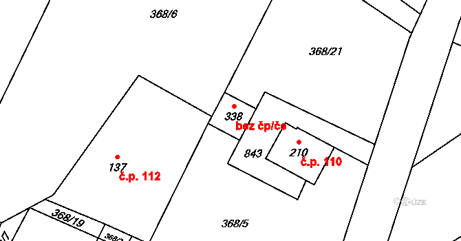 Třinec 42704693 na parcele st. 338 v KÚ Karpentná, Katastrální mapa