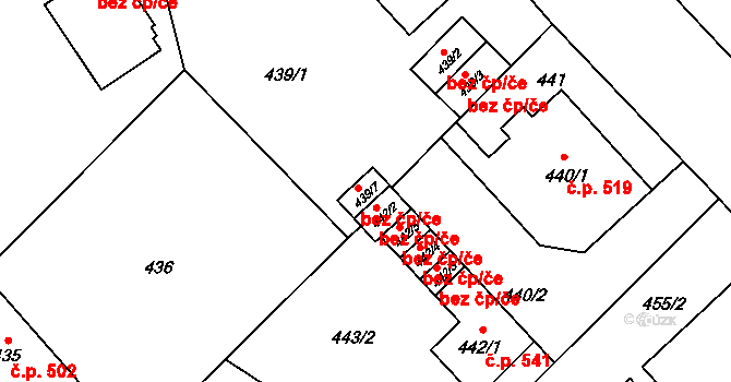 Nový Bor 39774694 na parcele st. 439/7 v KÚ Nový Bor, Katastrální mapa
