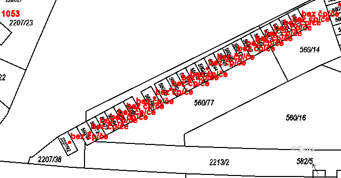 Praha 42915694 na parcele st. 560/39 v KÚ Střešovice, Katastrální mapa