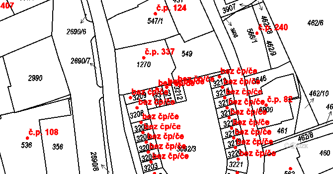 Chrudim 43754694 na parcele st. 3211 v KÚ Chrudim, Katastrální mapa