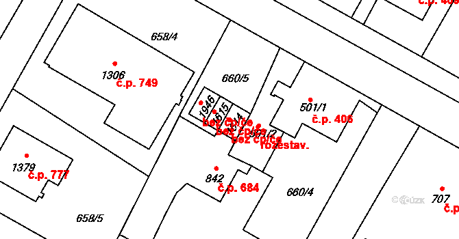 Hostinné 44923694 na parcele st. 1614 v KÚ Hostinné, Katastrální mapa