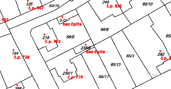 Rudná 45733694 na parcele st. 238/2 v KÚ Hořelice, Katastrální mapa
