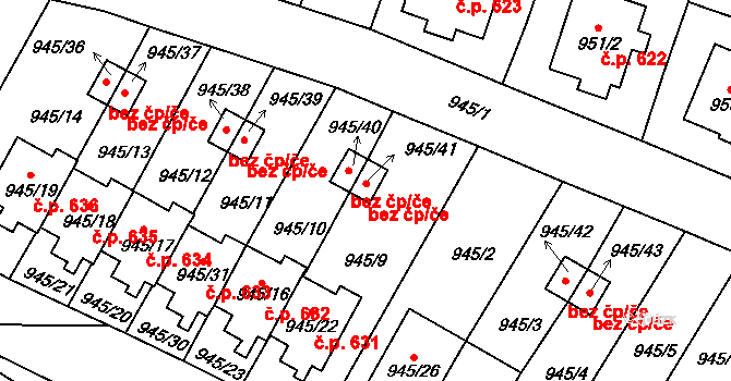Netolice 46161694 na parcele st. 945/41 v KÚ Netolice, Katastrální mapa