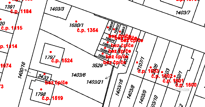 Hořice 39771695 na parcele st. 1680/7 v KÚ Hořice v Podkrkonoší, Katastrální mapa