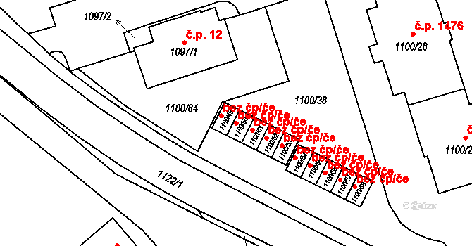 Frýdlant nad Ostravicí 40331695 na parcele st. 1100/50 v KÚ Frýdlant nad Ostravicí, Katastrální mapa