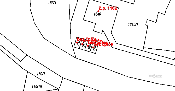 Litovel 40875695 na parcele st. 1766 v KÚ Litovel, Katastrální mapa
