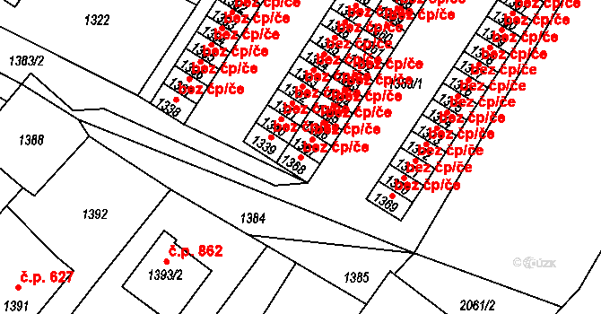 Studénka 47535695 na parcele st. 1368 v KÚ Studénka nad Odrou, Katastrální mapa