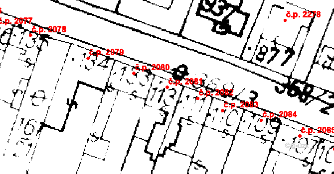 Podlusky 2081, Roudnice nad Labem na parcele st. 113 v KÚ Podlusky, Katastrální mapa