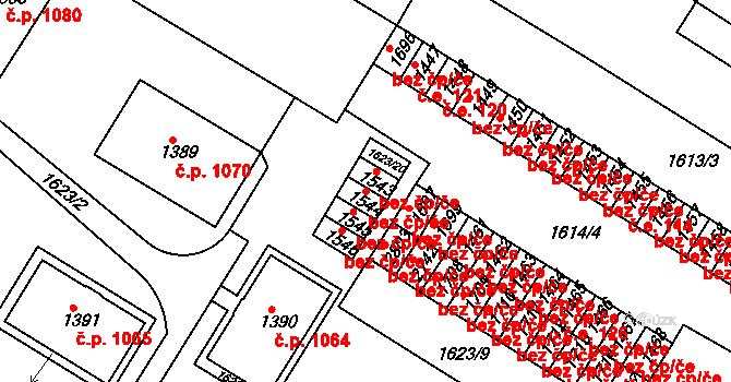 Napajedla 26975696 na parcele st. 1544 v KÚ Napajedla, Katastrální mapa