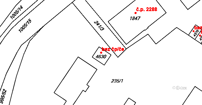 Ostrava 42185696 na parcele st. 4630 v KÚ Zábřeh nad Odrou, Katastrální mapa