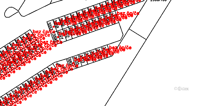 Bystřice pod Hostýnem 49592696 na parcele st. 3606 v KÚ Bystřice pod Hostýnem, Katastrální mapa