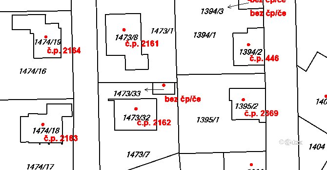 Louny 50088696 na parcele st. 1473/33 v KÚ Louny, Katastrální mapa