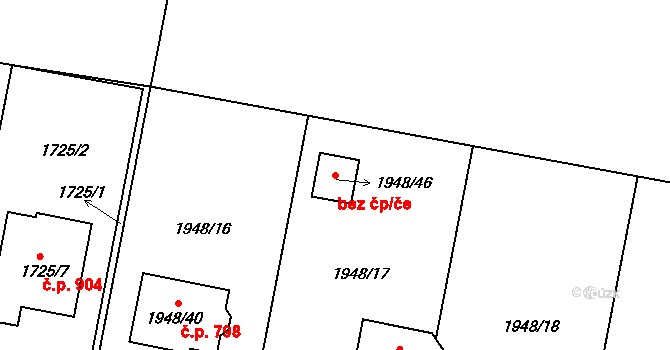 Palkovice 82443696 na parcele st. 1948/46 v KÚ Palkovice, Katastrální mapa