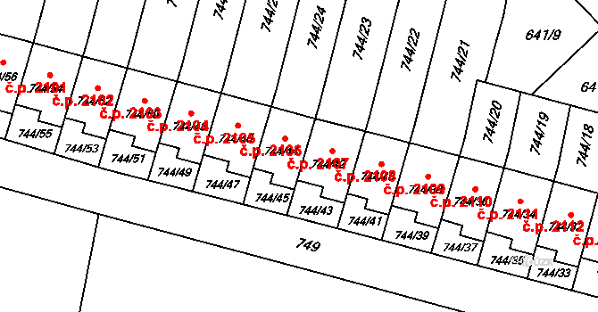 Objekt 38202697, Katastrální mapa