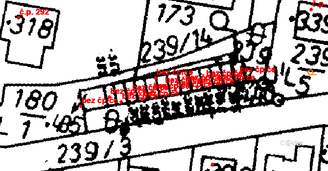 Bernartice 39944697 na parcele st. 361 v KÚ Bernartice u Milevska, Katastrální mapa