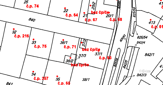 Plzeň 40226697 na parcele st. 37/2 v KÚ Doudlevce, Katastrální mapa